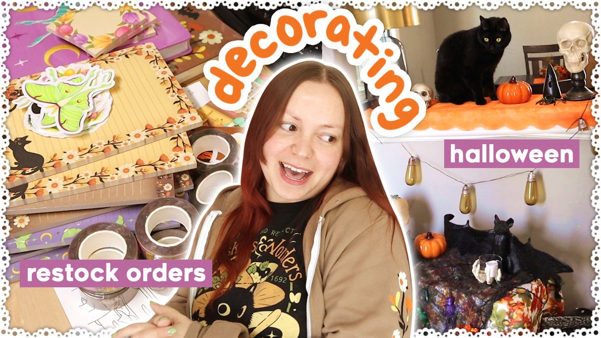 NEW VIDEO:

Packing Restock Orders &amp; Decorating for Halloween

youtu.be/ZkjlsfyKpfE