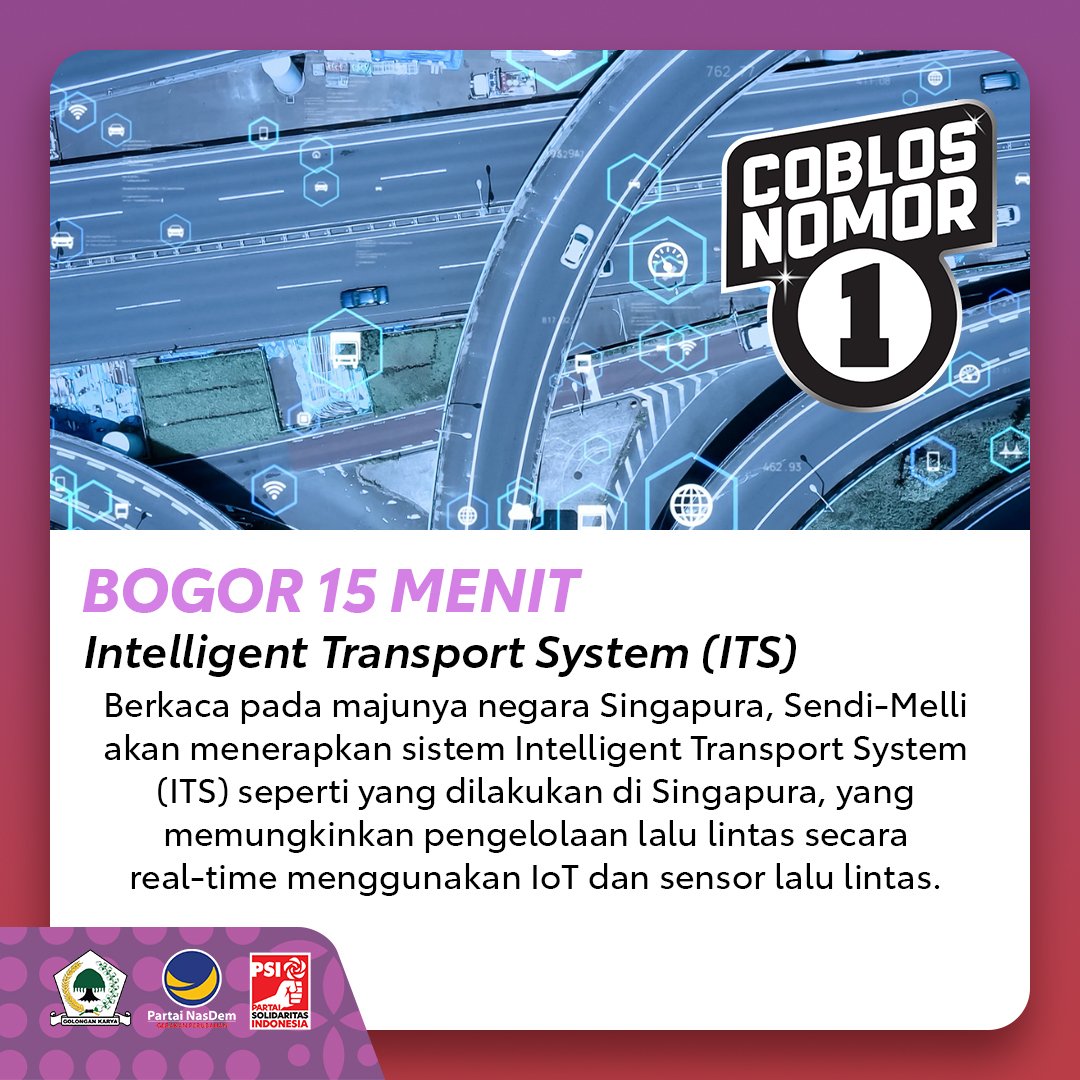 Bung_Sendi's tweet photo. PROGRAM BIDANG TRANSPORTASI: BOGOR 15 MENIT

Kota Bogor dan kemacetannya sudah menjadi masalah menahun yang tidak kunjung rampung. Karenanya, Sendi-Melli menggagas program “Bogor 15 Menit”. https://t.co/YJIwtWu6Hy