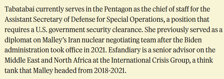 Tilman Plan4Risk (@tilmanplan4risk) on Twitter photo Important background reading on classified documents leaker Ariane Tabatabai from 2023. Entirely predictable outcome. And the murky role of the <a href="/CrisisGroup/">Crisis Group</a> in the scandal. semafor.com/article/09/25/… Important background reading on classified documents leaker Ariane Tabatabai from 2023. Entirely predictable outcome. And the murky role of the <a href="/CrisisGroup/">Crisis Group</a> in the scandal. semafor.com/article/09/25/…