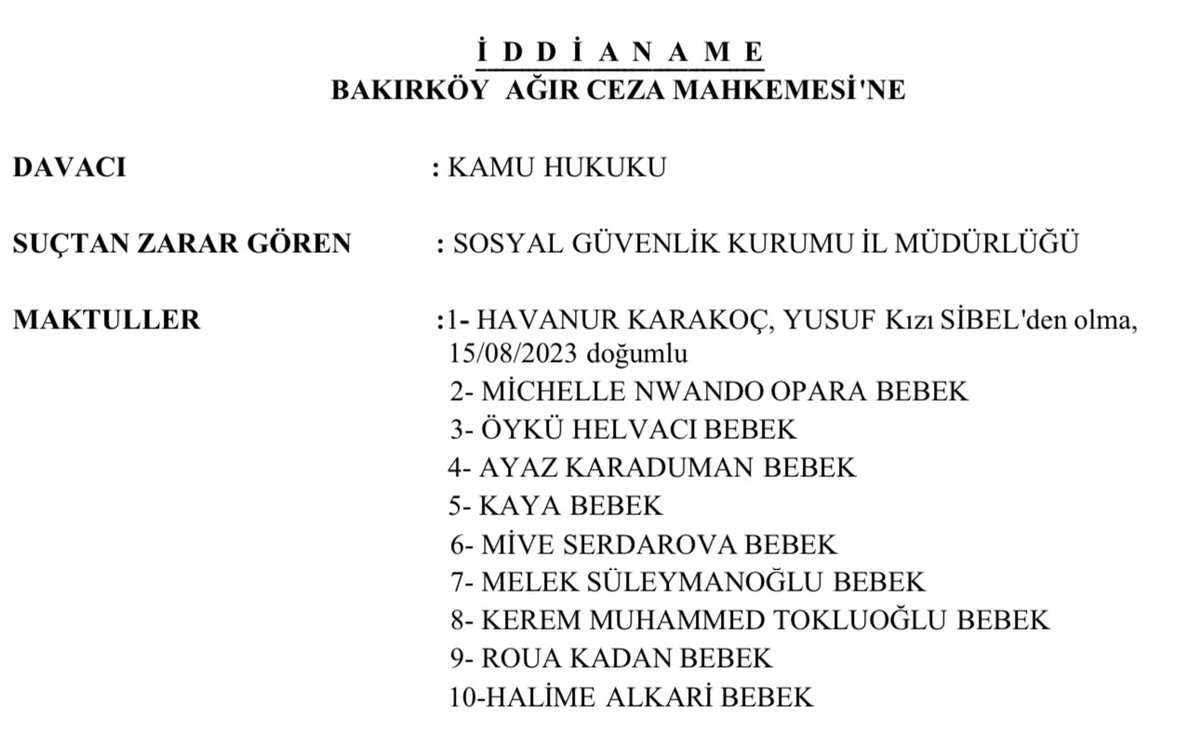 Sanem Ay 🇹🇷 (@senem41783913) on Twitter photo Fatih Altaylı;
Yenidoğan çetesi 2023'ten beri biliniyor. Kemal Memişoğlu, İl Sağlık Müdürü iken soruşturmayı savsakladı.
Kemal Memişoğlu 2024 de Sağlık Bakanı yapıldı.
Öyleyse Devlet, MiT, Yenidoğan Çetesi’ni biliyorken Memişoğlu’nu kim bakan yaptı yaptırdı.👇
#ÜlkeBatıyorSUSMA Fatih Altaylı;
Yenidoğan çetesi 2023'ten beri biliniyor. Kemal Memişoğlu, İl Sağlık Müdürü iken soruşturmayı savsakladı.
Kemal Memişoğlu 2024 de Sağlık Bakanı yapıldı.
Öyleyse Devlet, MiT, Yenidoğan Çetesi’ni biliyorken Memişoğlu’nu kim bakan yaptı yaptırdı.👇
#ÜlkeBatıyorSUSMA