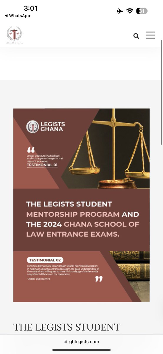 seth_doe22's tweet photo. Read this journal on the Ghana school of law entrance exams conducted by my Company Legists Legal Research Consult. 
We had over 450 students this year 2024. 
This company is setting the pace to be the best legal research and student aid company soon. 🔥

https://t.co/P2KMWu6fmw https://t.co/O2EgDBpB8o