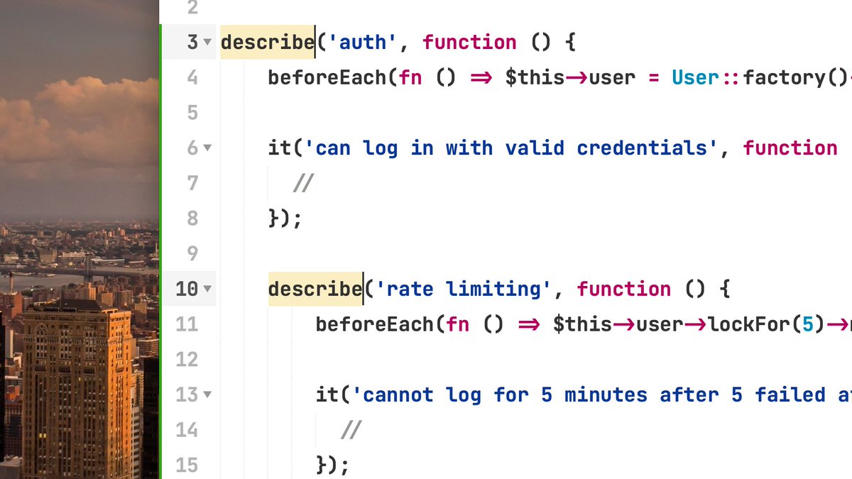 big news: just dropped pest 3.5.0, and it now supports nested describe blocks.  happy tuesday, let's go! 🤌🏻