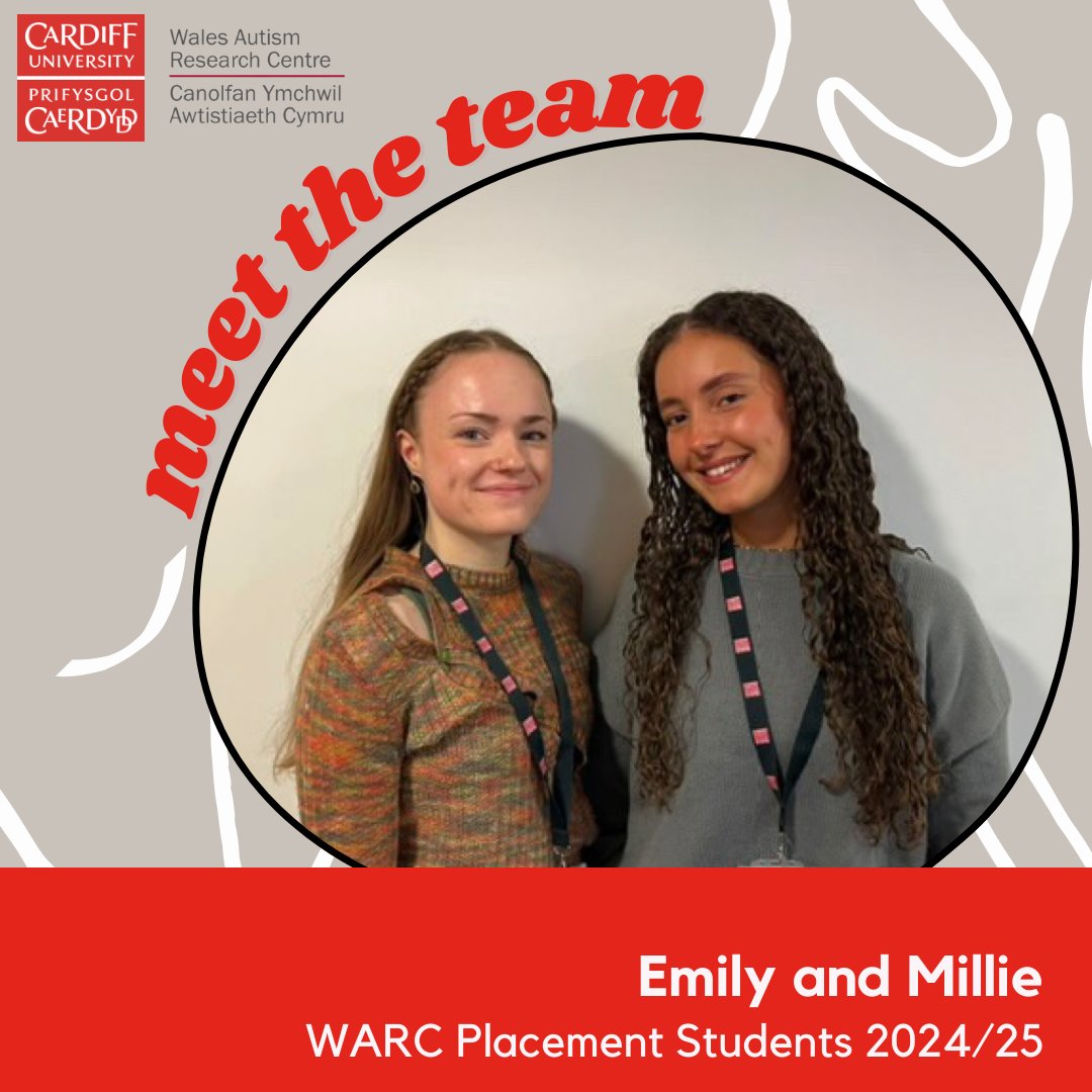 WARC_Cardiff's tweet image. We are very pleased to have Millie Rees and Emily Cleland join us this year as placement students from @PsychCardiffUni. Welcome both! 🙂