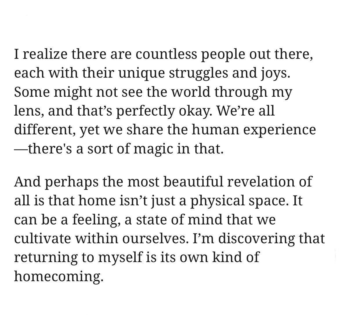 nishtha_2976's tweet photo. Home isn’t just a place!🌷
https://t.co/JrOIFfQV60
#blog #blogger #blogpost #Writer #writerscommunity #WritingCommunity #life #lifediary https://t.co/em6bZeBBua