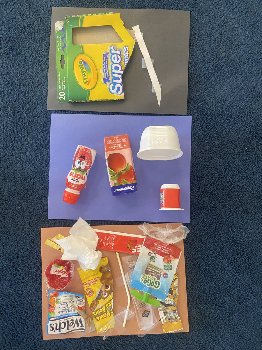 BoisvertOCSB's tweet photo. We sorted through items found in our lunch kits and discussed the appropriate bins they belong to. @ocsbEco @BernadetteOCSB https://t.co/DCz3TSr4ua