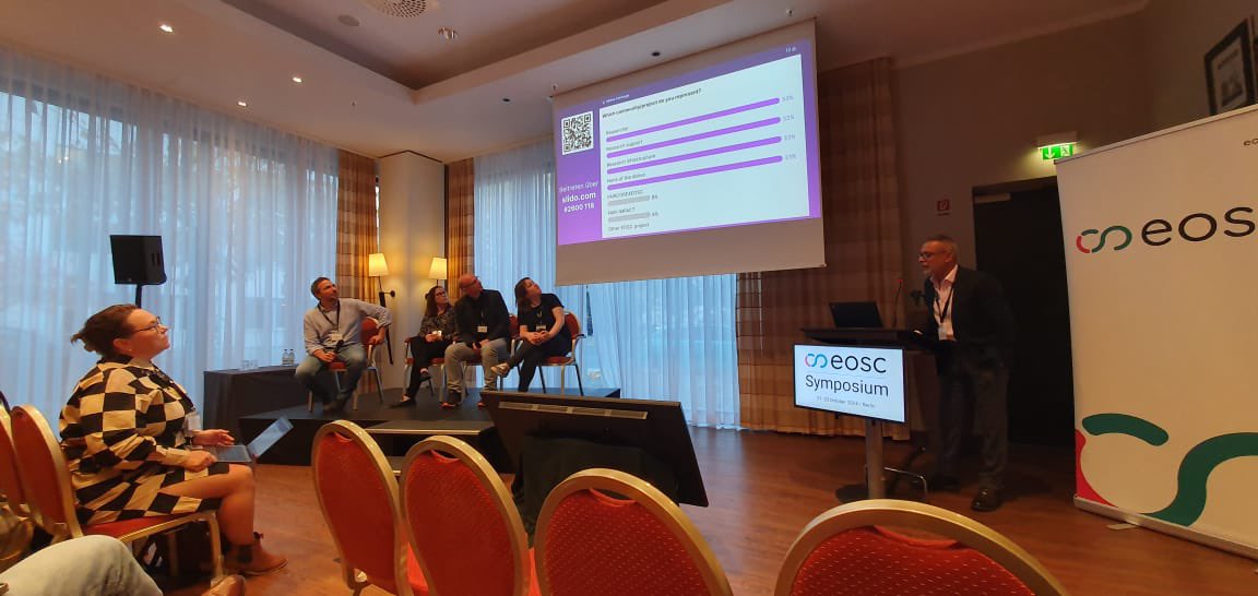 OpenAIRE_eu's tweet photo. Happening #Now at the #EOSCSymposium! Join the session "Introduction to Innovative Solutions to Improve Findability from a User Perspective" presented by @paolomanghi https://t.co/MdEsJGF4nz