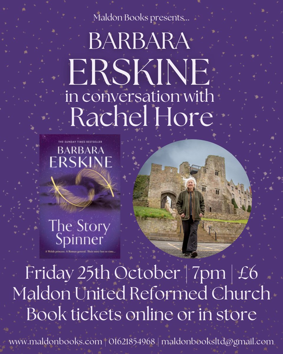 We're so looking forward to this event with <a href="/Barbaraerskine/">Barbara Erskine</a> and <a href="/Rachelhore/">Rachel Hore ✍️🦮📚🌺</a> this Friday in Maldon!

Tickets available here: eventbrite.co.uk/e/barbara-ersk…