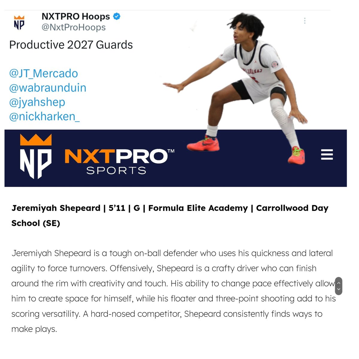Kevin Driscoll (@_kevindriscoll) on Twitter photo Great to see my man Jeremiyah Shepeard <a href="/jyahshep/">Jeremiyah Shepeard</a> continue to put the work in and get better everyday!
<a href="/caadvantage_mb/">mb_caadvantage</a>
<a href="/Realhoops_FL/">Realhoops</a> Great to see my man Jeremiyah Shepeard <a href="/jyahshep/">Jeremiyah Shepeard</a> continue to put the work in and get better everyday!
<a href="/caadvantage_mb/">mb_caadvantage</a>
<a href="/Realhoops_FL/">Realhoops</a>