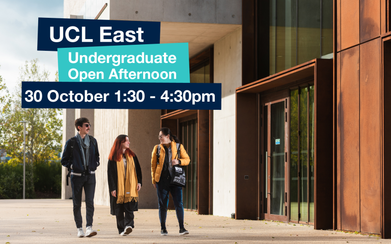 UCL STEaPP (@uclsteapp) on Twitter photo Are you thinking about applying for our undergraduate Science and Engineering for Social Change BSc?
Join our UCL East Open Afternoon on Wednesday 30 October, 1:30pm to 4:30pm. You'll be able to chat in person with the Programme Director, <a href="/DrIrinaLazar/">Irina Lazar</a> and meet some current Are you thinking about applying for our undergraduate Science and Engineering for Social Change BSc?
Join our UCL East Open Afternoon on Wednesday 30 October, 1:30pm to 4:30pm. You'll be able to chat in person with the Programme Director, <a href="/DrIrinaLazar/">Irina Lazar</a> and meet some current