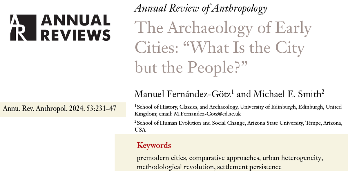 Michael E. Smith (@michaelesmith) on Twitter photo We were told that this is now published, but I can't find it on the Annual Reviews website. Email me if you want a pdf. <a href="/ASUBeingHuman/">School of Human Evolution and Social Change</a> <a href="/asuteolab/">ASU Teotihuacan Lab</a> We were told that this is now published, but I can't find it on the Annual Reviews website. Email me if you want a pdf. <a href="/ASUBeingHuman/">School of Human Evolution and Social Change</a> <a href="/asuteolab/">ASU Teotihuacan Lab</a>