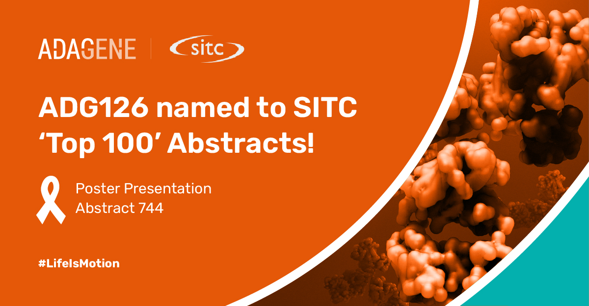 AdageneGlobal's tweet image. Excited to share that our ADG126 (muzastotug) poster was selected for the Top 100 at #SITC2024! This highlights the potential of our masked anti-#CTLA-4 therapy, w/ enhanced dosing &amp;amp; efficacy, especially in cold/PD-L1 low tumors. Join us Nov 9 in Houston! loom.ly/YxQuPlg