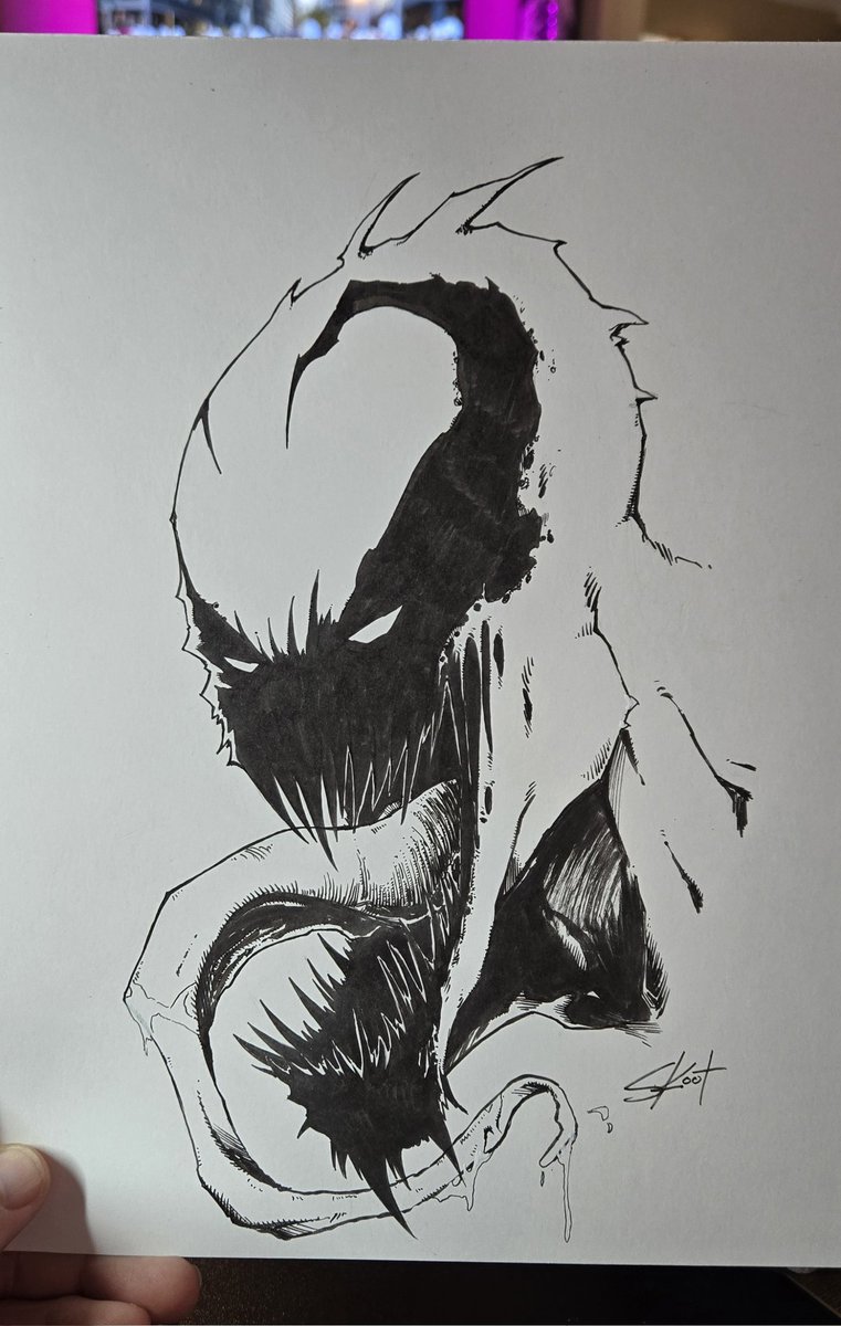Doing some sketches that will be available during <a href="/MemphisComicExp/">Memphis Comic Expo</a> this weekend! Here we have #AntiVenom. Come by and check em out!
#comicart #marvel