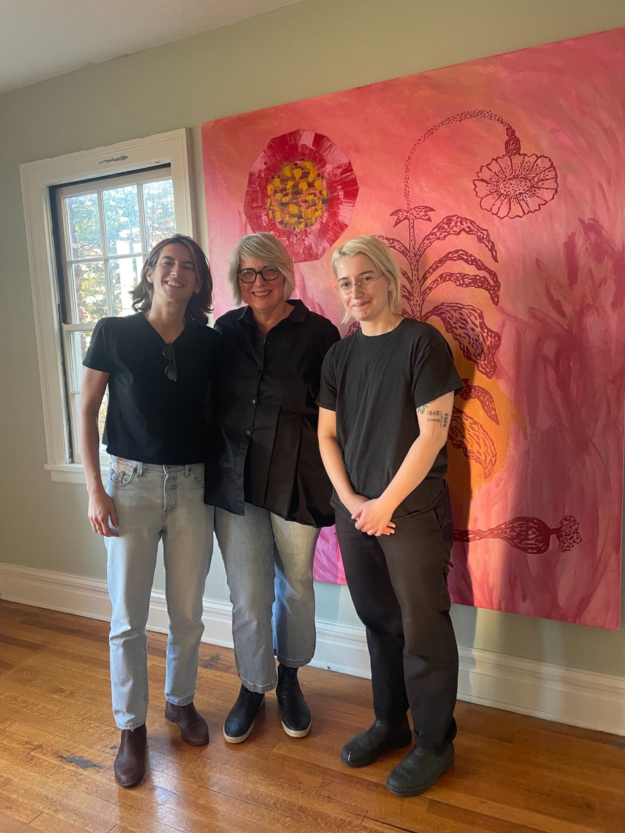 Always love introducing current Visual Arts AIRS (Luisa Turuani, Milan; M. Slater, Philadelphia) to local gallerists/artists/galleries!