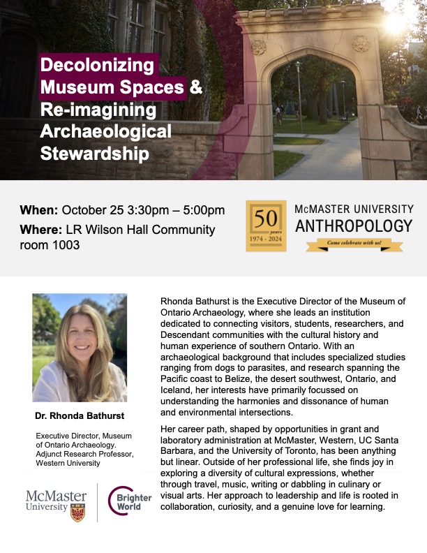 McMaster Anthropology (@anthromac) on Twitter photo 📢Speaker Series!📢
Two Speaker Series talks are taking place this week, on Thursday and Friday! See below for details.
Full schedule available here: tinyurl.com/4te9rd4a
<a href="/McMasterU/">McMaster University</a>
<a href="/McMasterSocSci/">McMaster Social Sciences</a> 📢Speaker Series!📢
Two Speaker Series talks are taking place this week, on Thursday and Friday! See below for details.
Full schedule available here: tinyurl.com/4te9rd4a
<a href="/McMasterU/">McMaster University</a>
<a href="/McMasterSocSci/">McMaster Social Sciences</a>