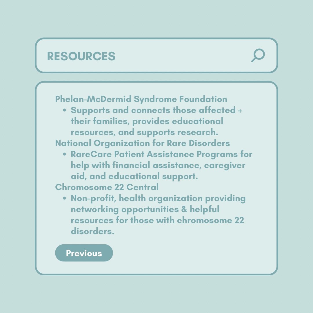 Today, we celebrate Phelan-McDermid Syndrome Awareness Day! Swipe to learn more + some helpful resources!                                                                  

#raredisease #phelanmcdermidsyndrome #PMSAD