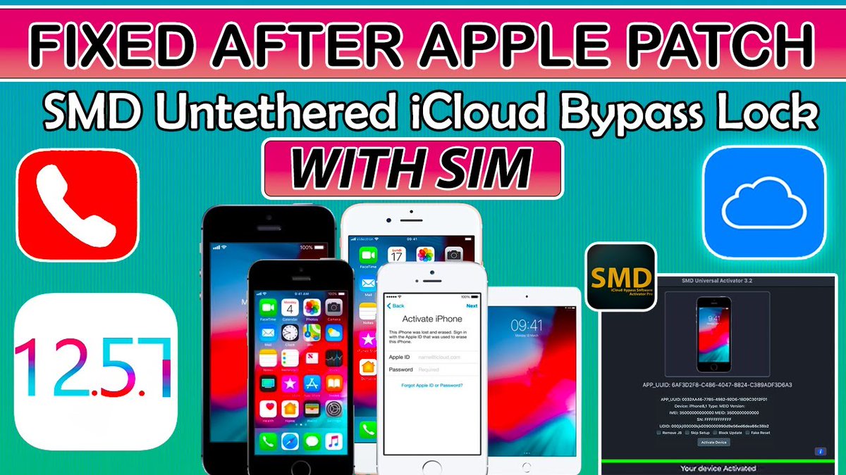 iamjustatech's tweet image. 🔥📶📱SMD IS BACK After Apple Patch Full Guide on iCloud Bypass Activation Lock With Signal on iOS 12.5.7 iPhone 5S/6/6+ iPad Mini 2/3/Air 1 

📱 Full New Tutorial: youtu.be/FN_r2Pt4IaQ