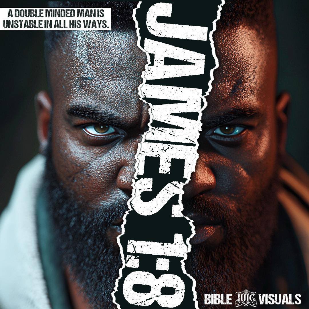 iuictallahassee's tweet image. James 1:8 A double minded man is unstable in all his ways.

#DailyBread #BibleVisuals #Bible #Scriptures #IUIC #Israelites