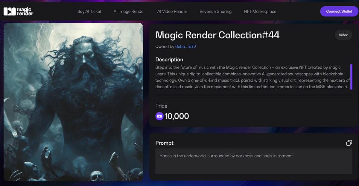 shuchu101's tweet photo. 没有设计能力？没问题。
Magic Render @MagicRenderAI 完成了所有繁重的工作，结果如何？nb 。

使用这个提示：“冥界中的哈迪斯，被黑暗和受折磨的灵魂包围。”

在此处试用：https://t.co/sOn4lAQ0T4 https://t.co/FBUiN8mxzh