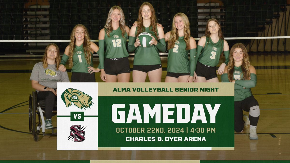 Join us tonight for our final home match of the 2024 season! Our Senior Night ceremony will begin following the conclusion of the JV match. We are looking forward to honoring seven Airedales who have represented our program with excellence! #only1airedale 🏐🎓💚