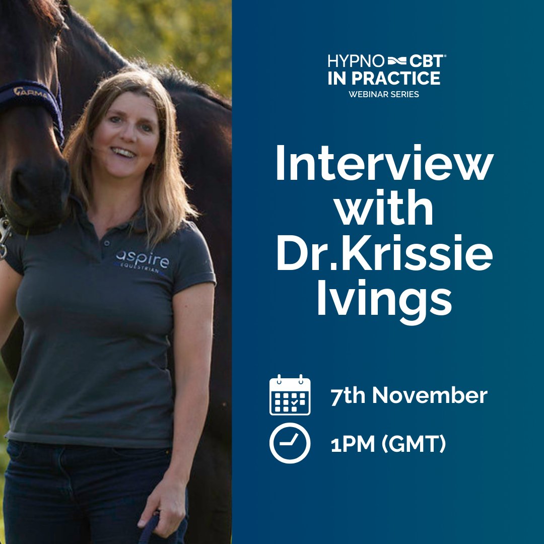 UKCHH's tweet photo. NHS Consultant Psychologist Dr Krissie Ivings joins Mark Davis to discuss the benefits of adding hypnosis to CBT. Dr Krissie shares how Hypno-CBT® transformed her practice and why she’s encouraging others to train. 

Reserve your free spot now: https://t.co/w235D7Wwoc 

#hypnosis https://t.co/Aora2w0LFi