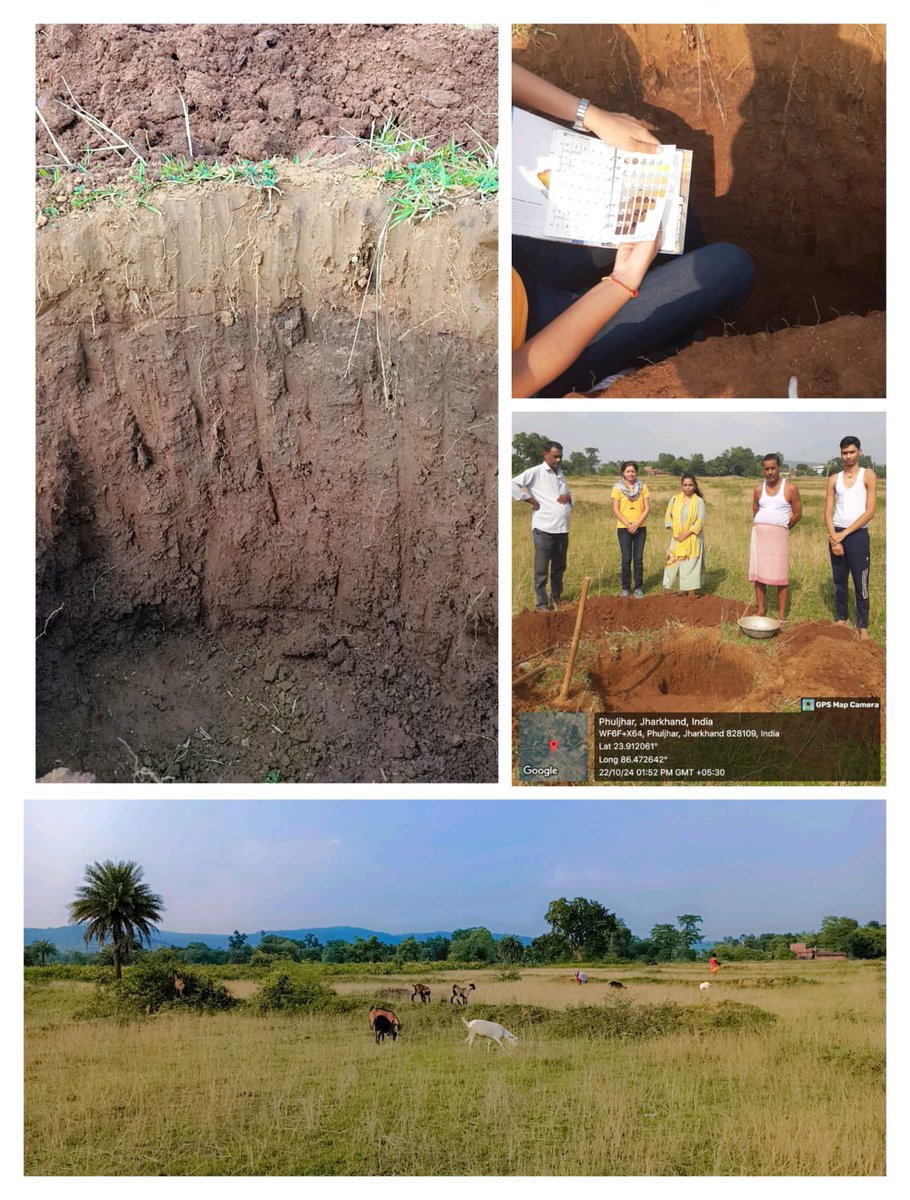 SLUSIindia's tweet photo. Carried out Soil Survey at Phuljhar Village of Topchanchi block of Dhanbad District  for preparation of soil maps at 1:10K scale under Nation Soil  Mapping programme (NSMP) and have interaction with local farmer regarding soil health and rainfed farming. #SLUSI #soilhealth https://t.co/YsO62sE1st