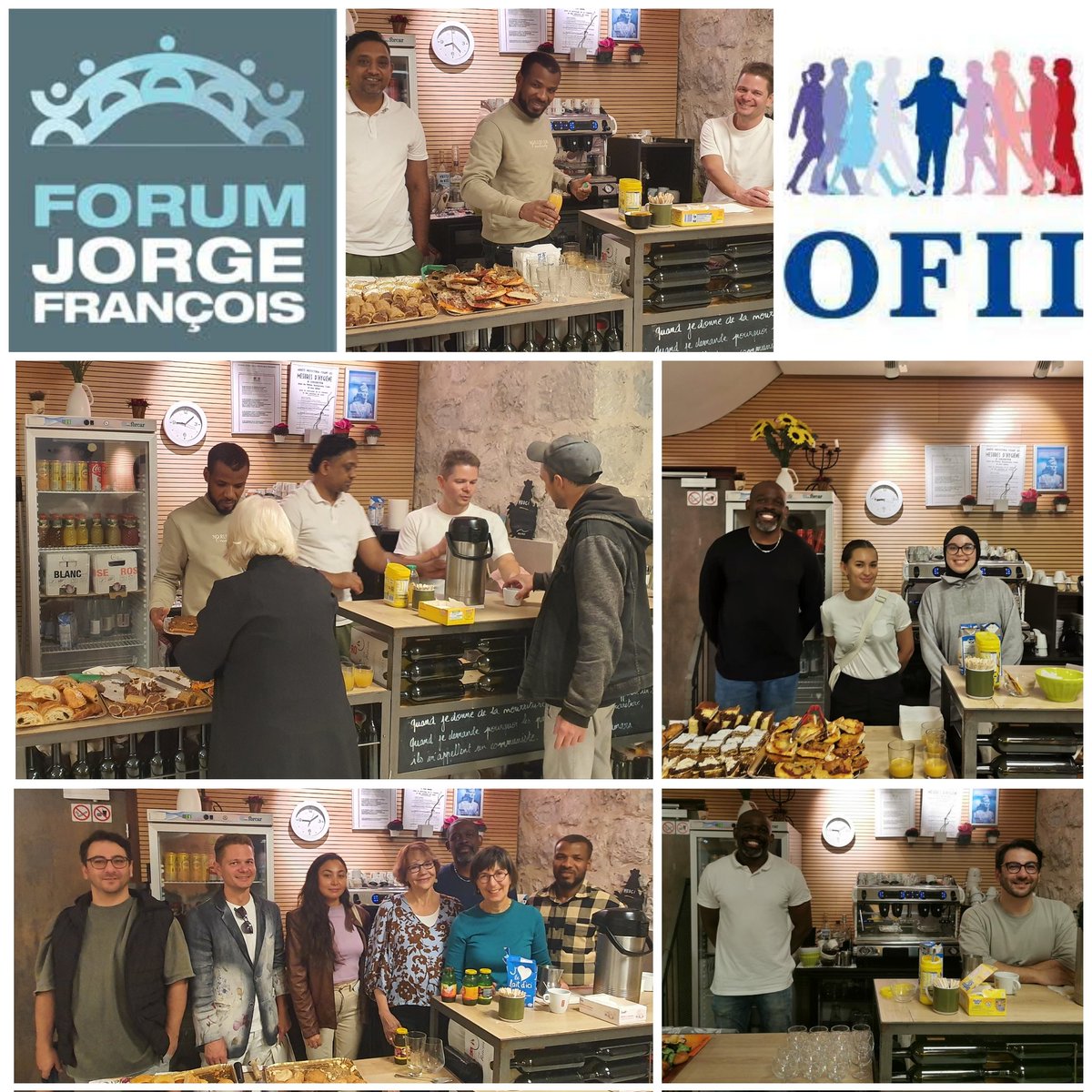 ENGAGEMENT CITOYEN 
Merci Jill Ann, Joanna ,Widane, Linda, Alexey, Astrid, Bachir, Dimitri, Ernst, Geethanga, étrangers signataires du Contrat d'Intégration Républicaine qui ont servi tous les matins des petits-déjeuners aux personnes démunies venues chez forumjorgefrancois.fr