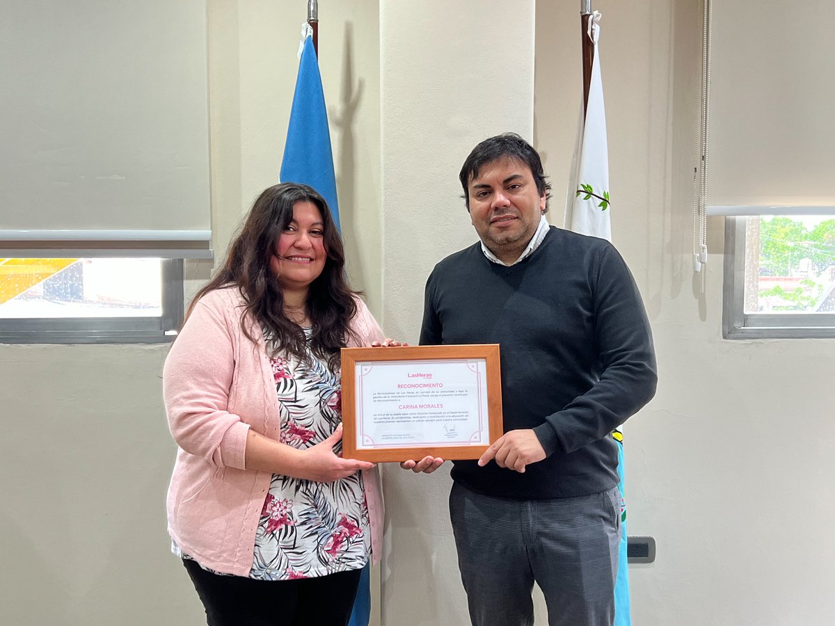 lopresti_lh's tweet image. #DocenteDestacada 👩🏻‍🏫 Recibimos a la docente lasherina Carina Morales, quien fue destacada a nivel Nacional por el premio "Docentes que Inspiran".