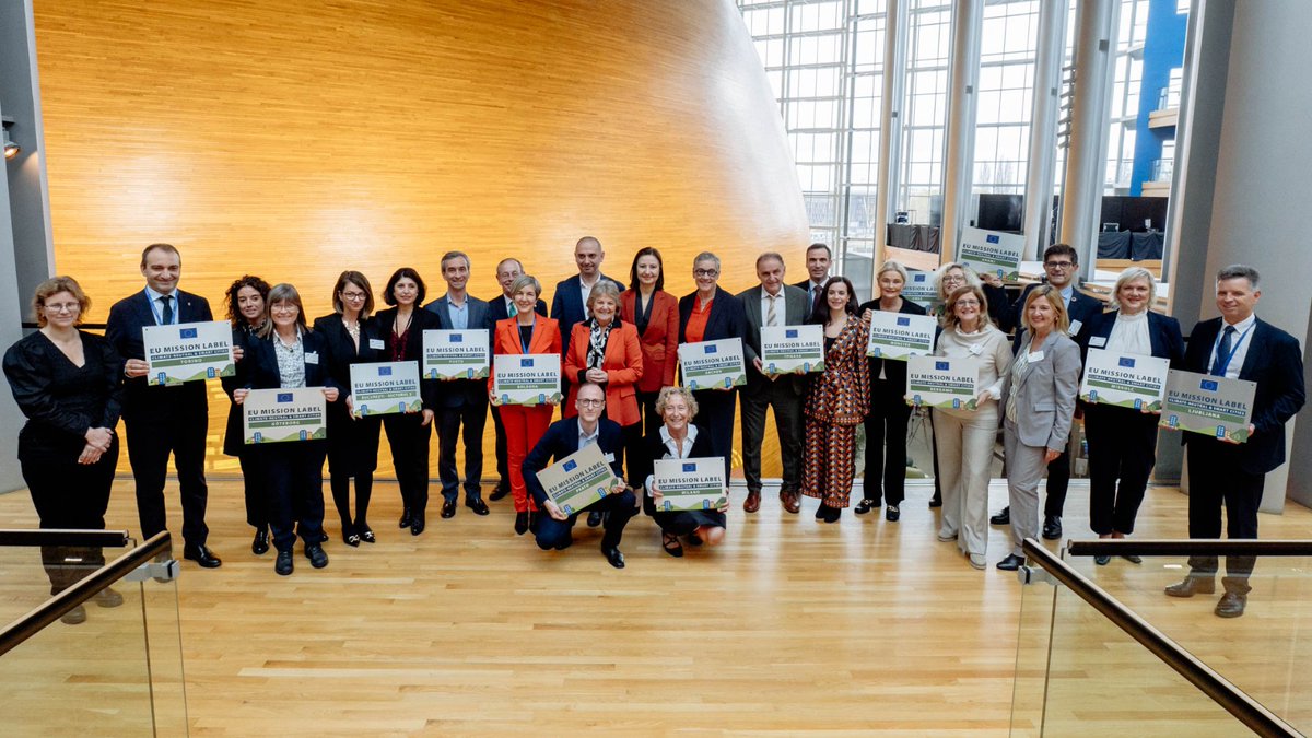 Congratulations again to the latest batch of 20 cities that received the EU Mission Label! We will continue to support you in transforming your ambitious plans into concrete projects. Find out more ➡️ research-and-innovation.ec.europa.eu/news/all-resea…
#HorizonEU #MissionCites