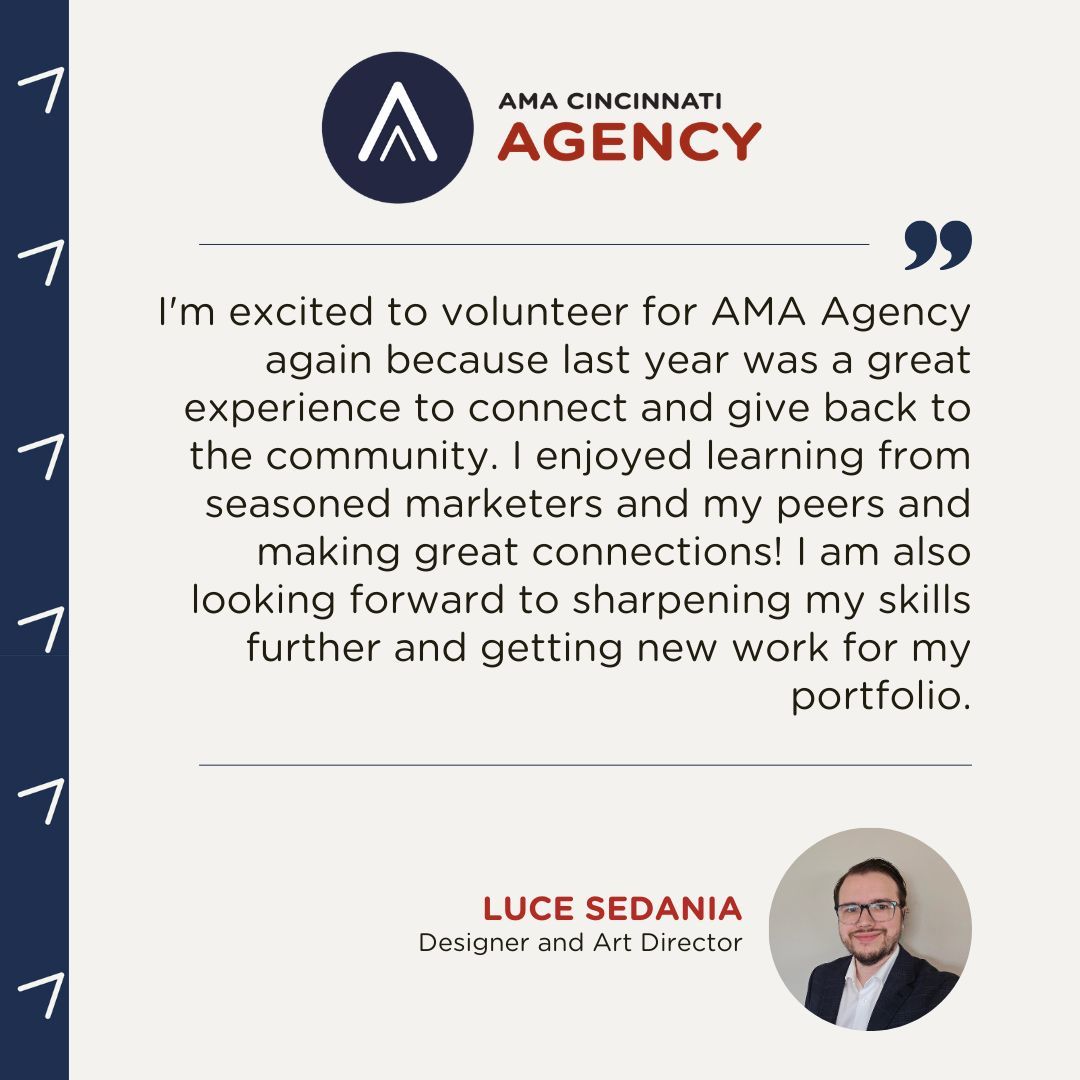 See what Luce had to say about participating in AMA Agency!

Make a difference in our community here: amacincinnati.org/get-involved/a… 

#AMACincinnati
