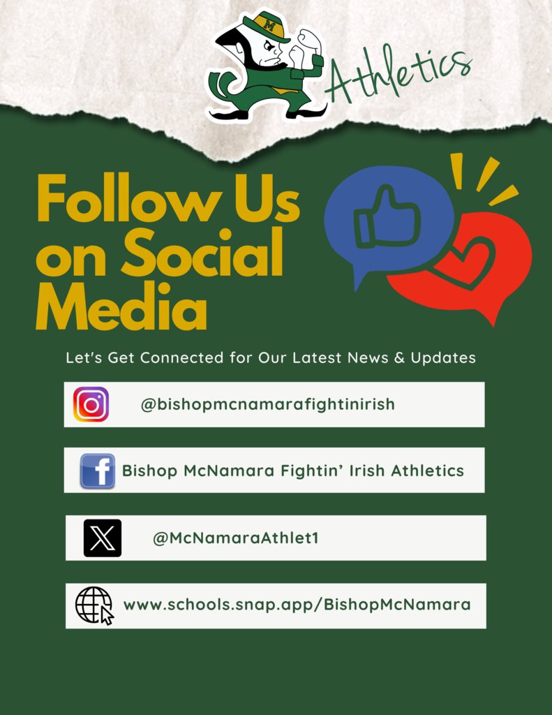 Hey Irish Family!
Looking to stay current on what's happening around BMCS?
Follow our social media account and bookmark out websites!

Go Irish!