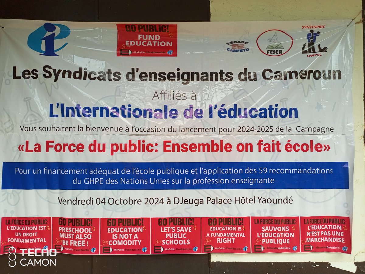 As part of the Trade Union Renewal project in Cameroon, the FES organised a capacity-building workshop for intermediate trade union leaders in the education sector from 17 to 19 October at its Office in Yaoundé. The project is co-financed by Education International (EI). #FES