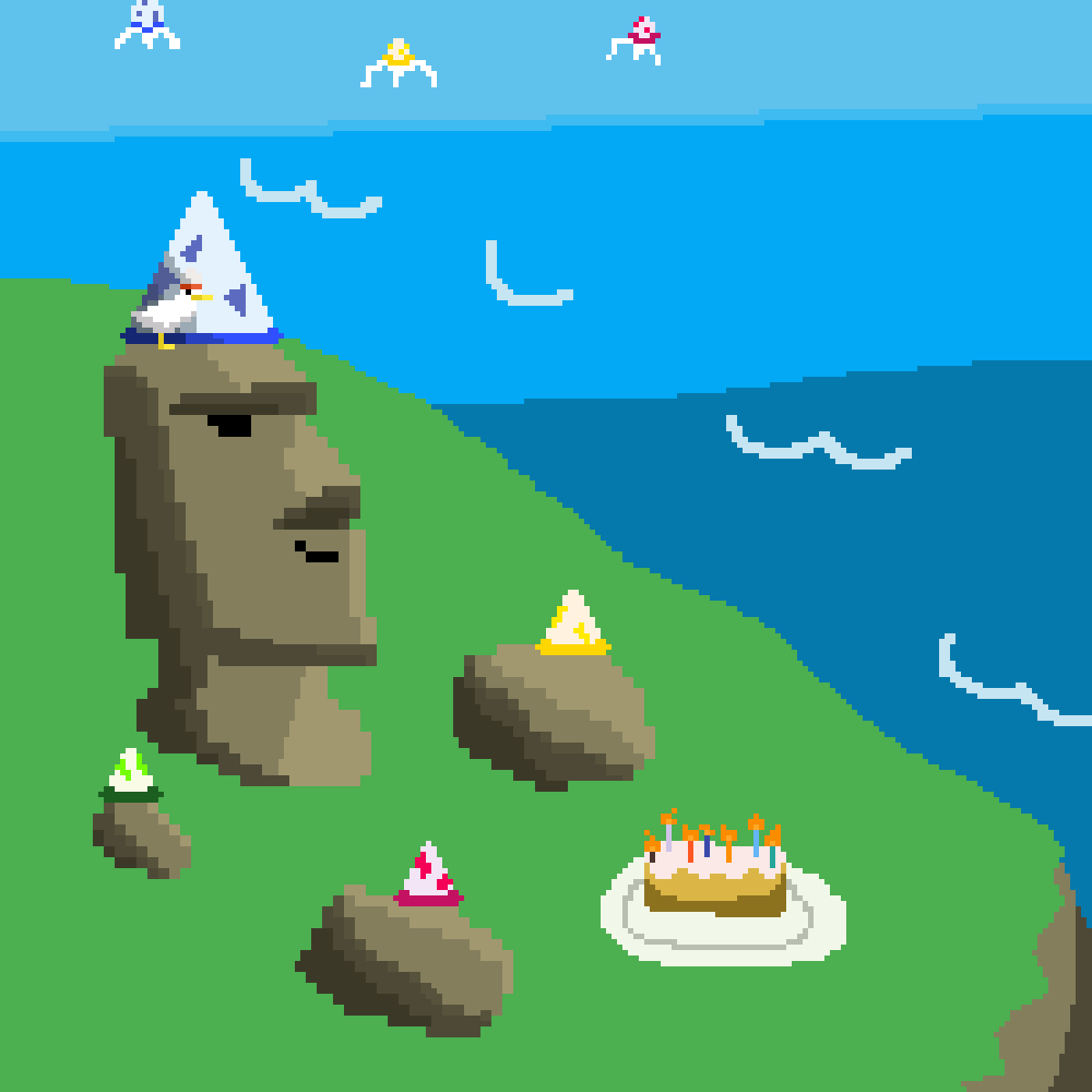 Celebrating <a href="/Aptos/">Aptos</a> Birthday with <a href="/Dumdum_apt/">Dumdum</a> 
Don't forget to mint Aptos free Nft, who knows 🗿🤔