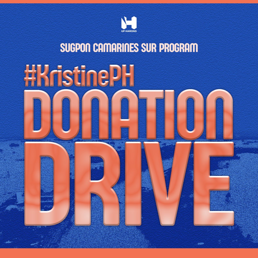 upharong's tweet photo. 📷CALL FOR DONATIONS📷
The province of Camarines Sur is currently suffering from the onslaught of #KristinePH. 

We are currently accepting  monetary donations which will directly benefit those severely affected by the calamity. https://t.co/EyW5rleGK7