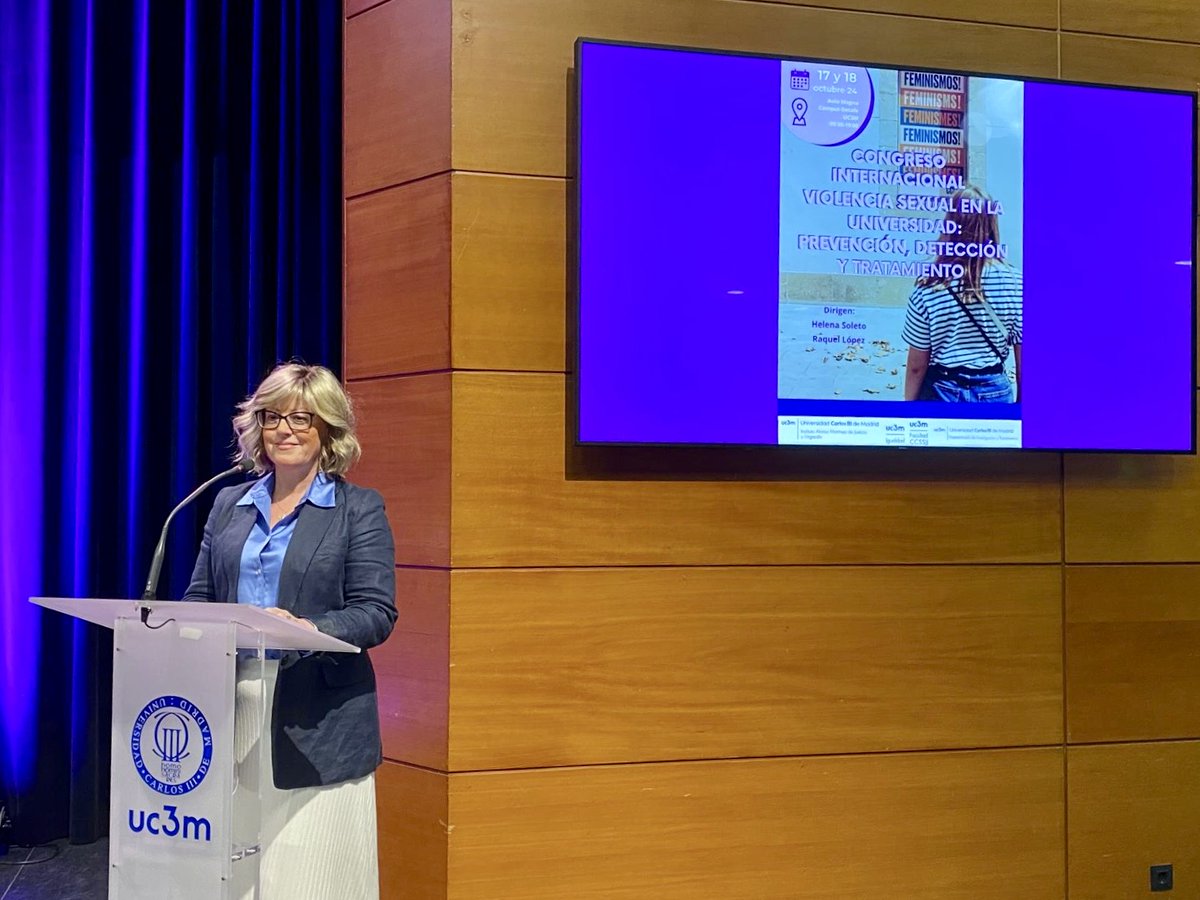 Our co-founder <a href="/RachelFenton72/">Dr Rachel Fenton</a> spoke at the International Congress on Sexual Violence in Universities in Madrid last week.

She met with international colleagues and researchers at the host institution <a href="/uc3m/">UC3M</a>.