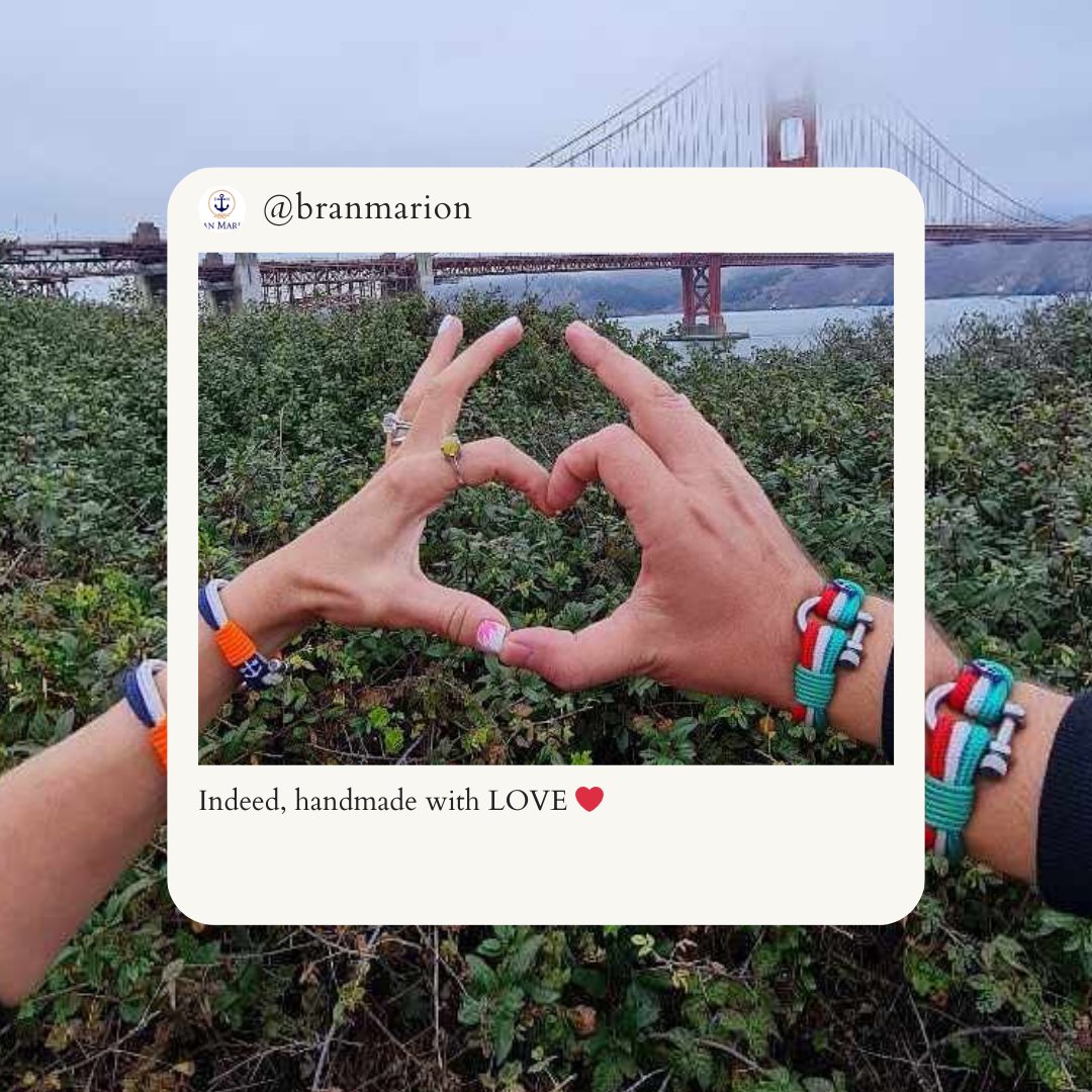 BranMarion's tweet photo. Handcrafted love, wrapped around your wrist. 💕 #HandmadeJewelry #BranMarion https://t.co/slXYy7hZ3m