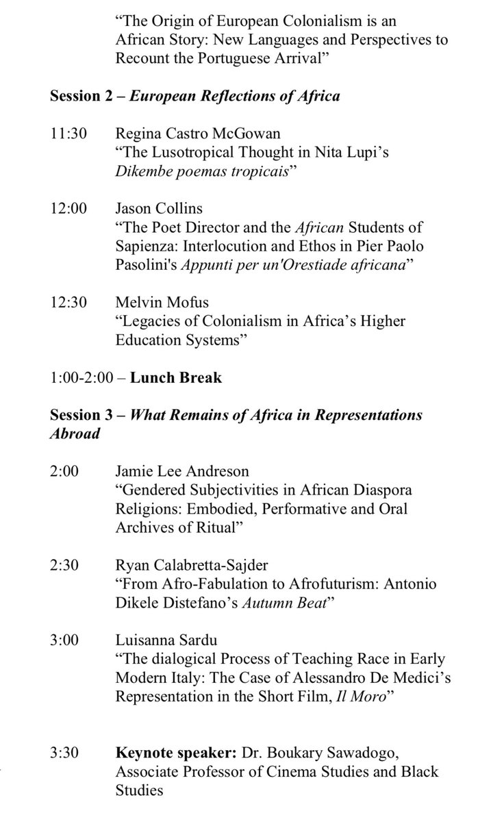 I’m very much looking forward to presenting a new paper “Gendered Subjectivities in African Diaspora Religions: Embodied, performative and oral archives of ritual” at the upcoming “A Turn to Africa” Conference as a <a href="/GC_CUNY/">The Graduate Center</a> postdoctoral fellow at the <a href="/CityCollegeNY/">City College of NY</a> this Friday