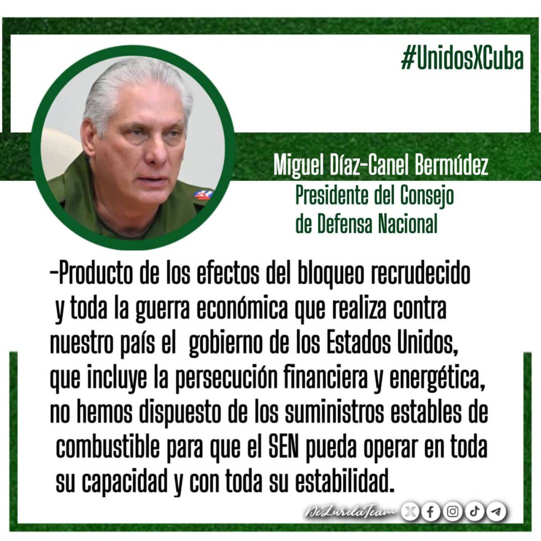 "El bloqueo criminal que nos promete endurecer multiplica el honor y la gloria de nuestro pueblo, contra el cual se estrellarán sus planes genocidas" Fidel Castro
@BMCEswatini
<a href="/cabrera_laza/">michael cabrera laza</a> 
<a href="/japortalmiranda/">José Angel Portal Miranda</a> 
#UnidosXPorCuba 
#CubaCoopera