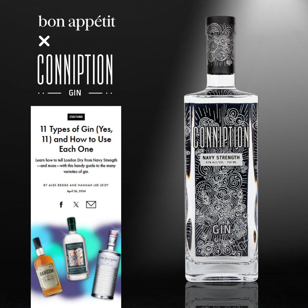 In a Bon Appétit feature on 11 distinct types of gin, our very own Conniption Navy Strength Gin was highlighted for its bold botanical intensity and smooth finish—perfect for gin lovers who appreciate both power and balance in their cocktail.

🔗 bonappetit.pulse.ly/9z7grhbtn3