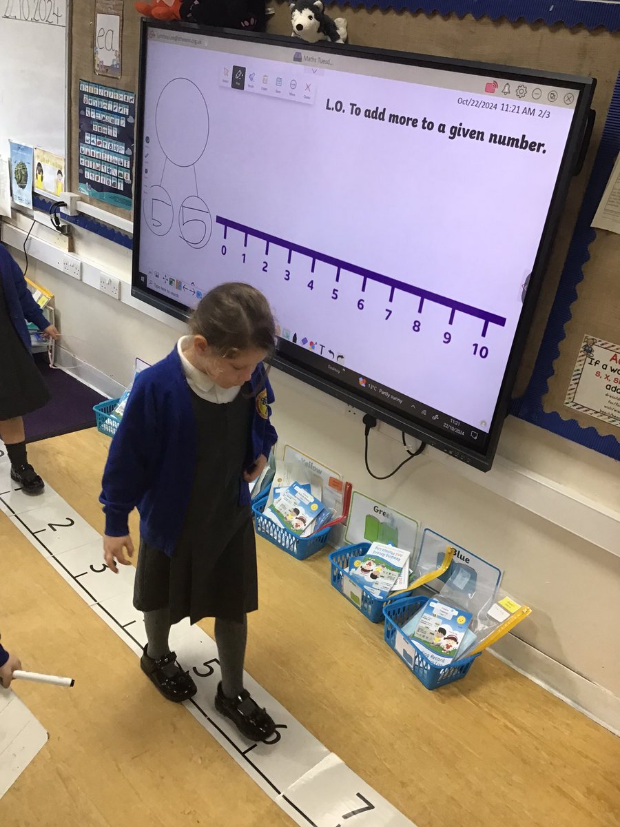 StPPPrimaryY1's tweet image. Year 1 have been learning how to use a number line to help us add on 🧮
#year1 #powermaths #numberline @StPPPrimary