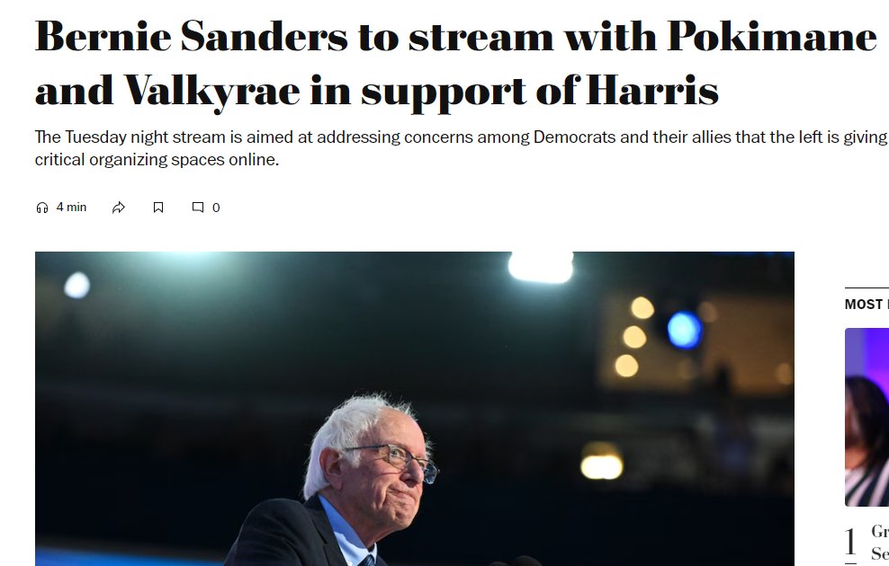 Pokimane and Valkyrae will be streaming with Bernie Sanders on Twitch tonight

Per <a href="/washingtonpost/">The Washington Post</a>