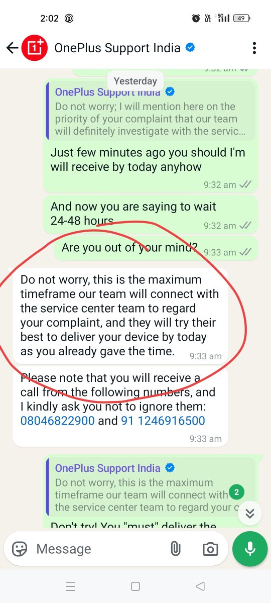 DeogadeSahil's tweet photo. @onepluscareIN @OnePlus_Support Your false promises &amp; delays have caused me severe stress and migraines for days. If my health worsens, I will hold you fully responsible. I demand an immediate refund for my faulty #OnePlus12R. Enough is enough." https://t.co/VzJi2zqeKv