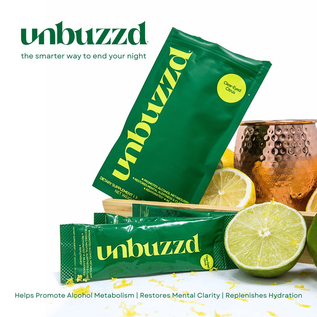 getunbuzzd's tweet photo. No more slow mornings! unbuzzd speeds up alcohol metabolism, so you can wake up feeling sharp.
Get unbuzzd now at https://t.co/a6dPj9uBcE
#unbuzzd #getunbuzzd #drinkresponsiblydrinkrefreshingly #ownwhatsnowandnext #cleareyedcitrus #refreshrejuvinaterecover #hangover https://t.co/HamfYQLcdz