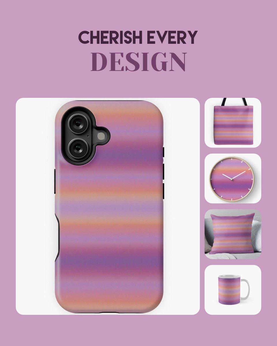 MoxisWater0461's tweet image. 💜✨ This soft stripe pattern is subtle and stylish. You can discover the design on a variety of products and combine it according to your taste.

Check it out now and find your favorite piece! 😊 redbubble.com/shop/ap/155431…

#PastelDesign #HomeDecor #Gifts #StripePattern #Minimalism