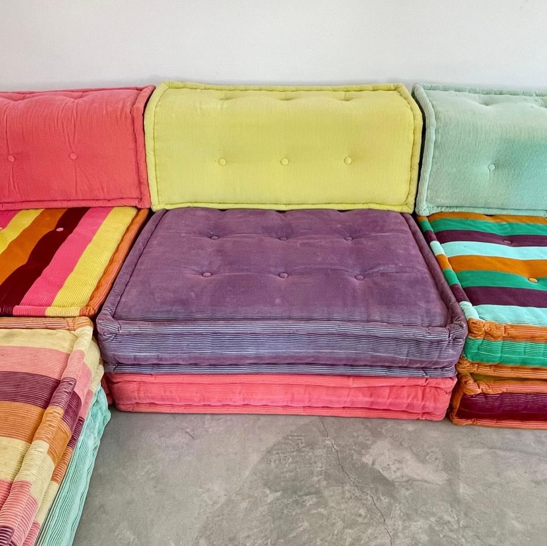 designdocument's tweet image. "Mah Jong" Modular sectional Sofa by Hans Hopfer for Roche Bobois (1970s) ποΈπ