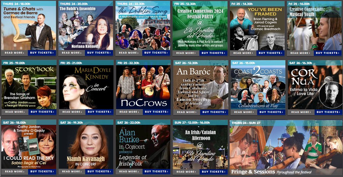 ON SALE NOW creative-connexions.eu
The Irish Festival in Sitges 2024 is proudly supported by <a href="/SitgesEnglish/">Sitges in English</a> 
Thank you for your continued support of the festival and for helping to amplify its impact and bring together Irish and Catalan cultures in this vibrant music celebration