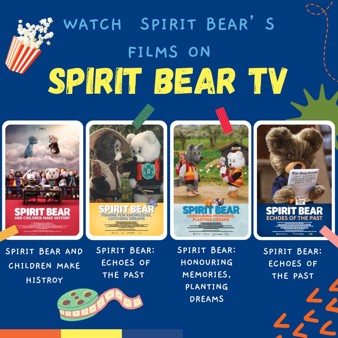 Planning a family movie night? We've got you covered!🍿🐻
Join Spirit Bear on all his latest adventures for FREE on Spirit Bear TV. English, French subtitled &amp; closed captioned versions available here: vimeo.com/spiritbeartv.