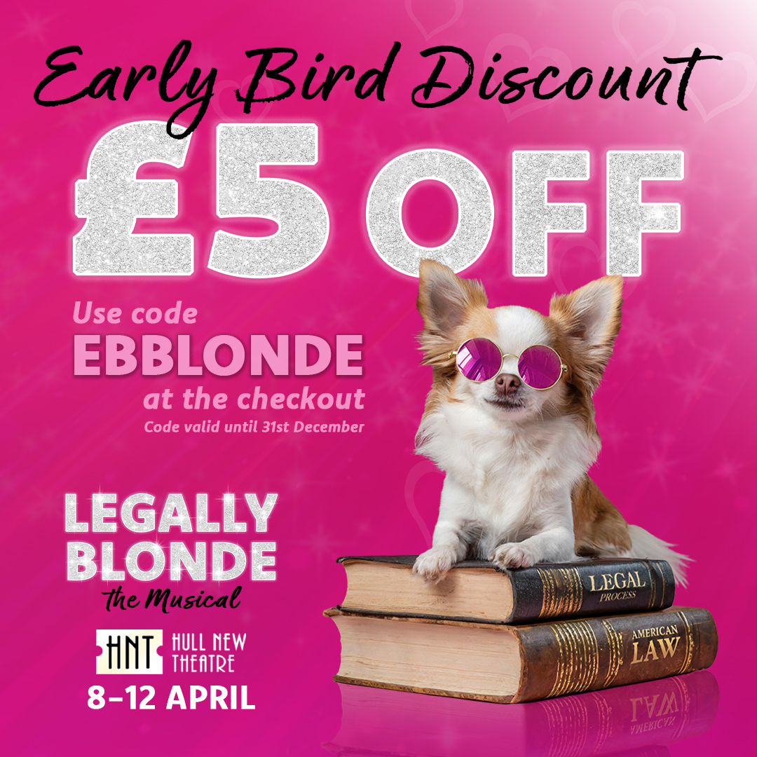 Hessle Theatre Co. (@hessletheatre) on Twitter photo OMIGOD YOU GUYS - A DISCOUNT!
Β£5 OFF each ticket with the <a href="/NewTheatreHull/">Hull New Theatre</a> Early Bird Discount!
Enter code EBBLONDE at the checkout - code valid until 31st December.Β
i.mtr.cool/ipeeeuaxhh OMIGOD YOU GUYS - A DISCOUNT!
Β£5 OFF each ticket with the <a href="/NewTheatreHull/">Hull New Theatre</a> Early Bird Discount!
Enter code EBBLONDE at the checkout - code valid until 31st December.Β
i.mtr.cool/ipeeeuaxhh