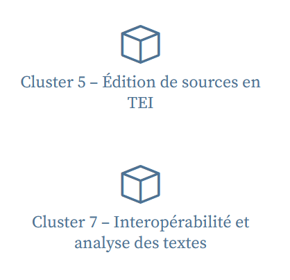 Journées <a href="/biblissima/">Biblissima</a>  des Cluster 5b “Édition de sources en  TEI”, et Cluster 7 “Interopérabilité et analyse des textes”  | Lyon, 18-22 novembre 2024
> Inscriptions jusqu'au 3 nov.
> Programme : bvh.hypotheses.org/11612