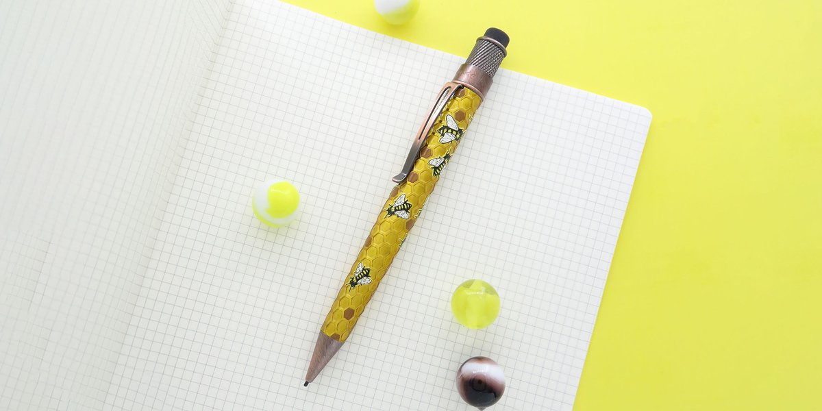 Pen Chalet (@penchalet) on Twitter photo Another Retro 51 release is buzzin' its way in!🐝 Meet the Tornado Rescue Buzz Honeybee NOW IN mechanical pencil! It's so good. Don't miss it: penchalet.com/fine_pens/mech… <a href="/Retro1951/">Retro 1951 Fine Pens</a> #Retro51 #TornadoRescue #BuzzHoneybee #MechanicalPencil #Pencil #NewRelease Another Retro 51 release is buzzin' its way in!🐝 Meet the Tornado Rescue Buzz Honeybee NOW IN mechanical pencil! It's so good. Don't miss it: penchalet.com/fine_pens/mech… <a href="/Retro1951/">Retro 1951 Fine Pens</a> #Retro51 #TornadoRescue #BuzzHoneybee #MechanicalPencil #Pencil #NewRelease