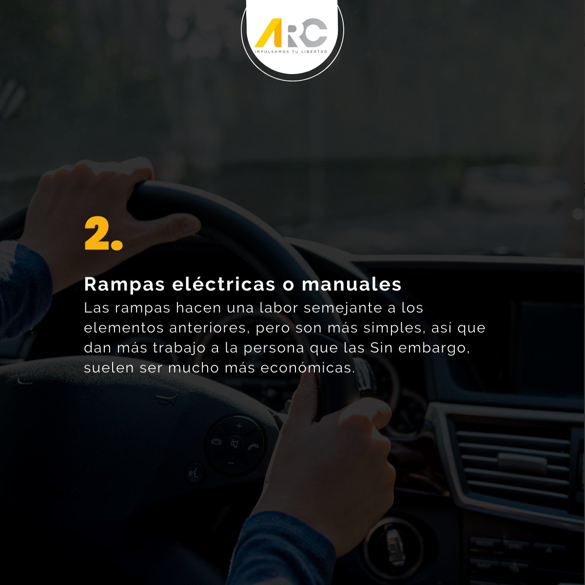 ARCadaptaciones's tweet photo. ¡Mejora el acceso a tu vehículo con estas adaptaciones para personas con movilidad reducida!

➡️Plataformas elevadoras.
➡️Rampas.
➡️Asientos giratorios.
➡️Barandillas y estribos.

¡Asegura un viaje cómodo y accesible para todos! https://t.co/Cj35nXcTJC